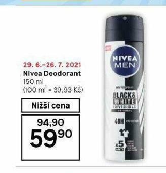Tesco Nivea deodorant nabídka