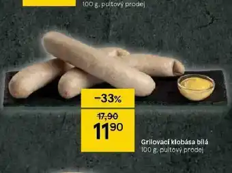 Tesco Grilovací klobása nabídka