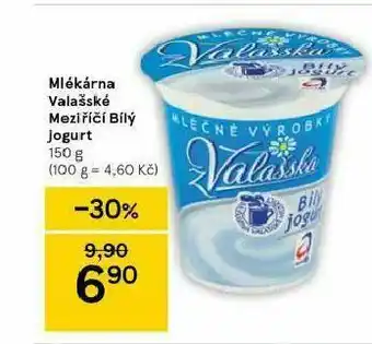 Tesco Mlékárna valašské meziříčí bílý jogurt nabídka