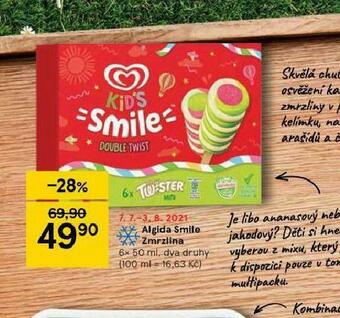 Tesco Algida smile zmrzlina nabídka
