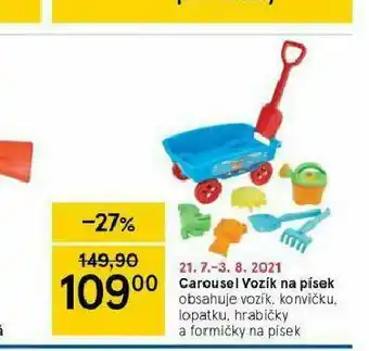 Tesco Carousel vozík na písek nabídka
