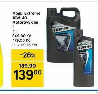 Tesco Mogul extreme motorový olej nabídka