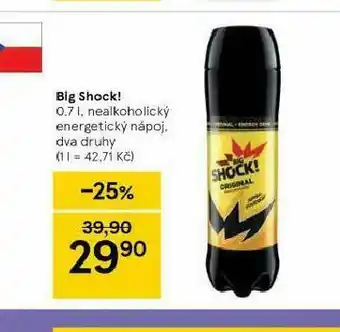 Tesco Big shock energy drink nabídka