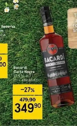 Tesco Bacardi carta negra nabídka