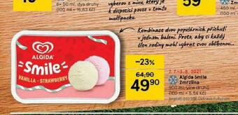 Tesco Algida smile zmrzlina nabídka