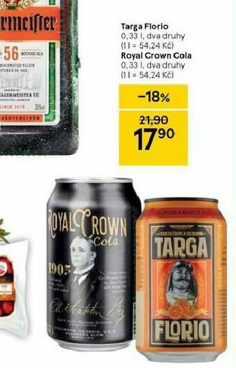 Tesco Royal crown cola nabídka