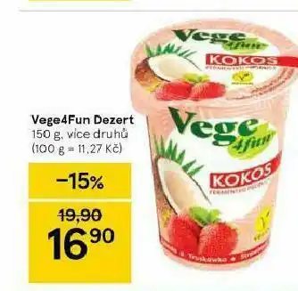 Tesco Vefe4fun dezert nabídka