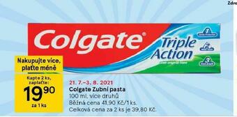 Tesco Colgate zubní pasta nabídka