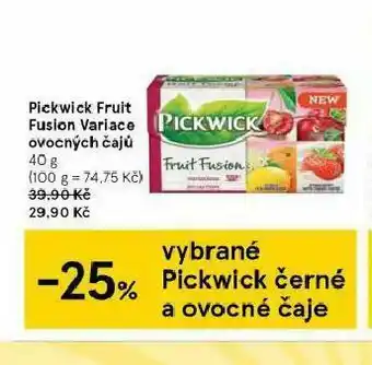 Tesco Pickwick čaj nabídka