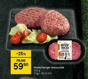 Tesco Hovězí burger dvouručák nabídka