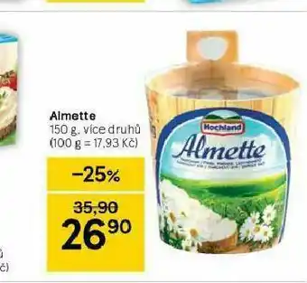 Tesco Almette sýr nabídka