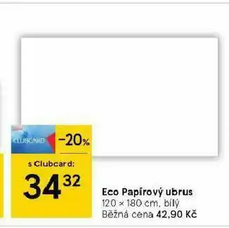 Tesco Papírový ubrus nabídka