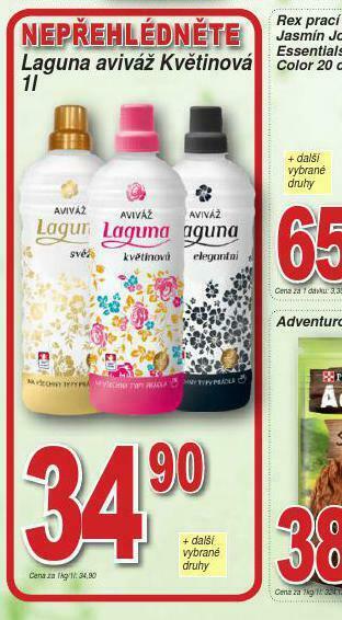 Lidl Laguna aviváž květinová nabídka