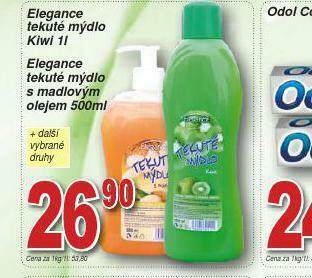 Lidl Elegance tekuté mýdlo nabídka