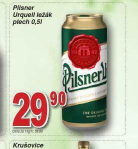 Lidl Pivo pilsner urquell nabídka