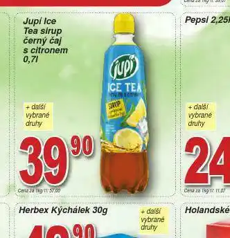 Lidl Jupí ice sirup černý čaj nabídka