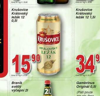 Lidl Pivo krušovice královská 12 nabídka