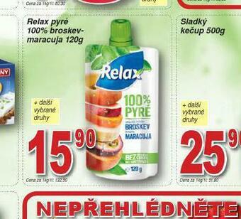Lidl Relax pyré 100% broskev-maracuja nabídka