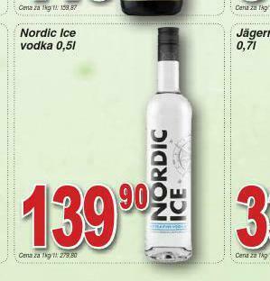 Lidl Nordic ice vodka nabídka