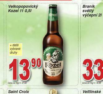 Lidl Pivo velkopopovický kozel 11 nabídka