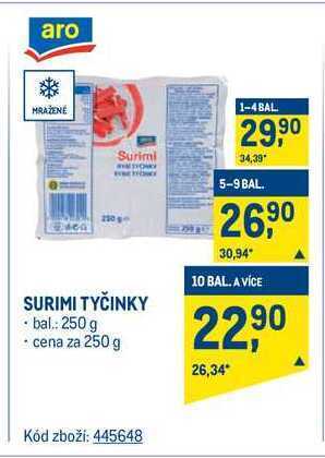 Makro Aro surimi tyčinky 250 g nabídka