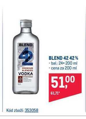 Makro Blend 42 42% vodka 200 ml nabídka