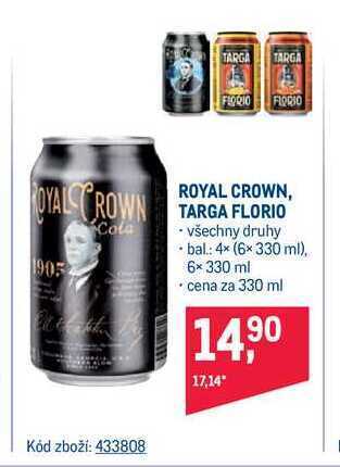 Makro Royal crown cola plech 330 ml nabídka