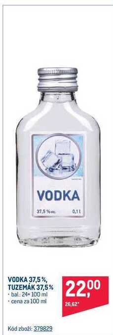 Makro Vodka 37,5% / tuzemák 37,5% 100 ml nabídka