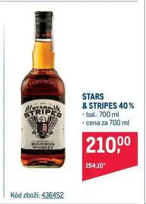 Makro Stars & stripes 40% burbon whiskey 700 ml nabídka