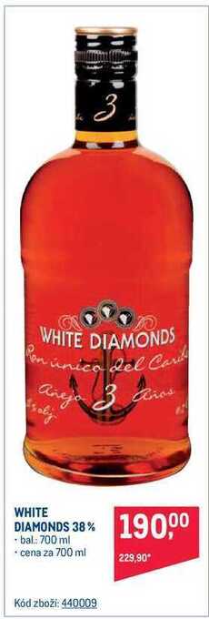 Makro White diamonds 38% rum 700 ml nabídka