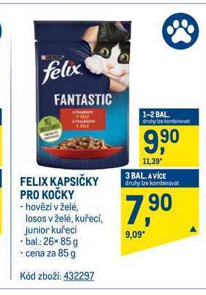 Makro Felix kapsičky pro kočky 85 g nabídka