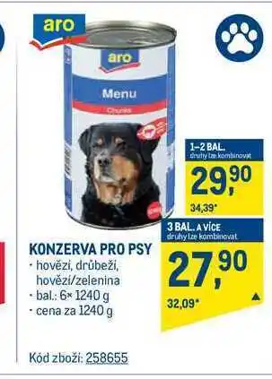 Aro konzerva pro psy 1240 g