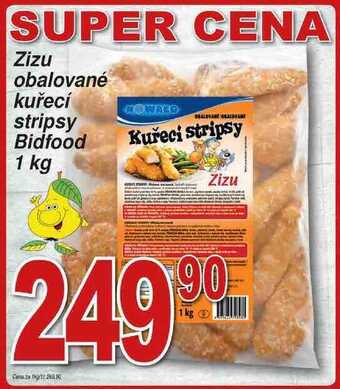 Hruška Bidfood nowaco zizu obalované kuřecí stripsy 1 kg nabídka