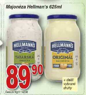 Hruška Hellman's majonéza 625ml nabídka