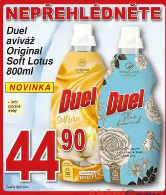 Duel aviváž original soft lotus 800ml