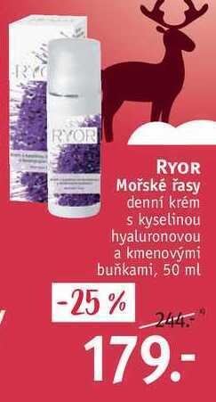 Rossmann Ryor mořské řasy denní krém, 50 ml nabídka