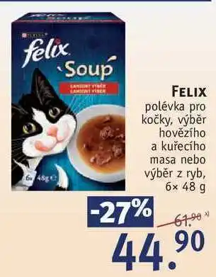 Rossmann Felix polévka pro kočky, 6x 48 g nabídka
