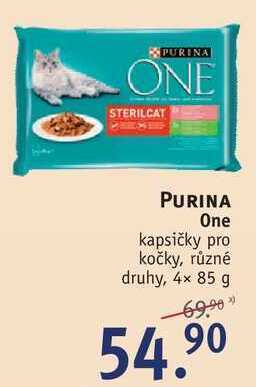 Rossmann Purina one kapsičky pro kočky, 4x 85 g nabídka