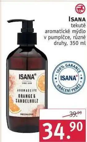 Rossmann Isana tekuté aromatické mýdlo v pumpičce, 350 ml nabídka