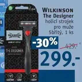 Rossmann Wilkinson the designer holicí strojek pro muže, 1 ks nabídka