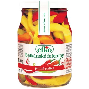 Efko feferony balkánské jemně pálivé