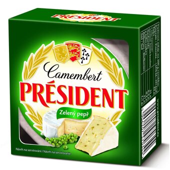 Président camembert zelený pepř