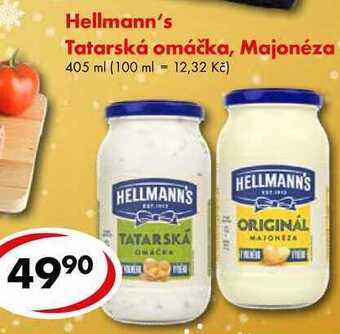 CBA Hellmann's tatarská omáčka, majonéza, 405 ml nabídka