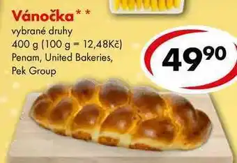 CBA Vánočka, 400 g nabídka