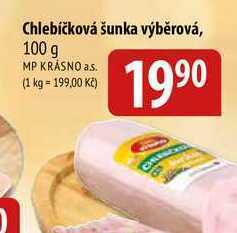 Bala Chlebíčková šunka výběrová, 100 g nabídka