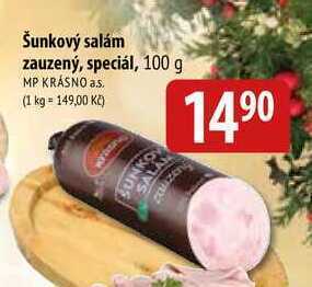 Bala Šunkový salám zauzený, speciál, 100 g nabídka