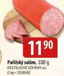 Bala Pařížský salám, 100 g nabídka
