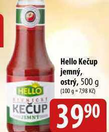 Bala Hello kečup jemný, ostrý, 500 g nabídka