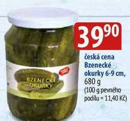 Bala Česká cena bzenecké okurky 6-9 cm, 680 g nabídka