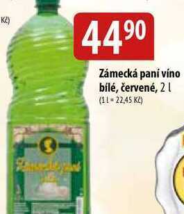 Bala Zámecká paní víno bílé, červené, 2l nabídka
